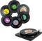 MECOWON Music Coasters with Vinyl Record Player Holder, Set of 6 Drink Coasters for Music Lovers...