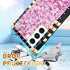 Loheckle for Samsung Galaxy S22 Case for Women Girls with Ring Stand Holder and Lanyard, Glitter Retro Luxury Glamour Cute Square Edges Bling Phon...