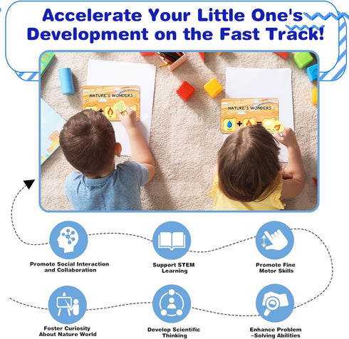 Preschool Learning Activities Toys, Explore The Natural Elements, Classroom Learning Toys for Toddlers, Gifts for Kids,Montessori Science Toys for...