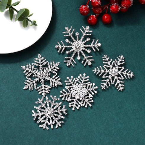 Christmas Brooch Pins Snowflake Pin Marry Christmas JOY Candy Cane Snowman Brooches Xmas Christmas Holiday Party Gifts for Women Girls Kids...