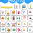 68PCS Happy Birthday Paper Bulletin Board Set Under The Sea Classroom Decoration Ocean Beach Theme Birthday Bulletin Board Decor Sea Life Cutouts ...