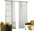 Curtainworks 1Q804304WI Soho Voile Sheer Grommet Panel, 59 by 144", Winter White...