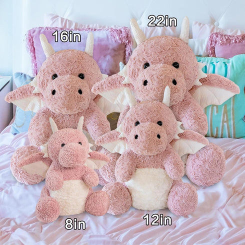 Little Flying Dragon - Cute Stuffed Animal Plush Toy - Adorable Soft Dragons Toy Plushies and Gifts - Perfect Present for Kids (Pink,7.87in/20cm)...