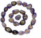 Amazing Gemstone Amethyst Runes Crystal Runes Set of 25 Engraved Rune Stones with Runes Book PDF...