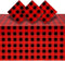 BLUE PANDA Buffalo Plaid Plastic Tablecloth Picnic Table Cover - 3 Pack 54 x 108 in Red & Black - Disposable Durable Decor for Lumberjack Party De...