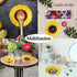 Sunflower Shaped Ceramic Spoon Rest - 2 PCS for Stove Top & Counter...