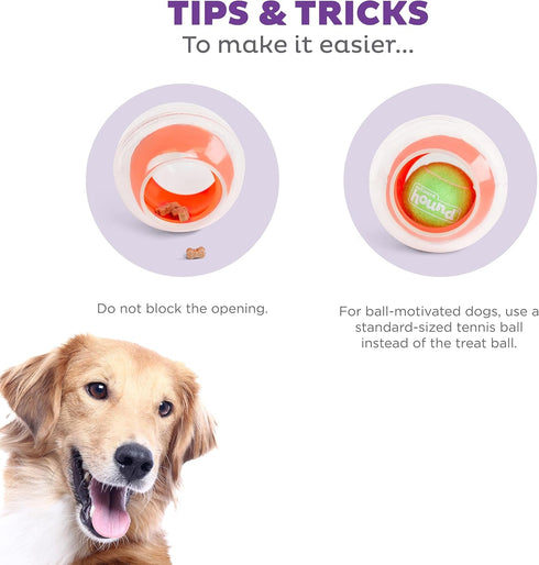 Outward Hound Nina Ottosson Topsy Treat Ball Dog Puzzle Interactive Treat Puzzle Dog Enrichment Dog Toy, Level 1 Beginner, Orange...