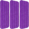 16.5 inch Microfiber Replacement Mop Pads Reusable - 3 Pack Flat Replacement Heads for Wet Or Dry Floor Cleaning Purple¡...
