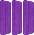 16.5 inch Microfiber Replacement Mop Pads Reusable - 3 Pack Flat Replacement Heads for Wet Or Dry Floor Cleaning Purple¡...
