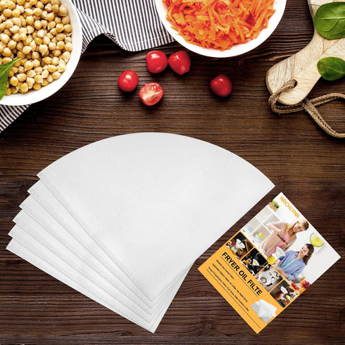 Fryer Oil Filter, 50pcs Cooking Oil Filter 10 inch Non-Woven Filter Cones Grease Filter Cones Kitchen Oil Filters Maple Syrup Filters Beeswax Filt...
