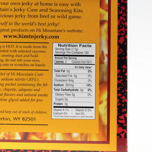 Hi Mountain Jerky Seasoning and Cure Kit | INFERNO BLEND | Create Savory Homemade Beef Jerky | Great for Beef, Deer, Elk, & Venison | Mix will Sea...