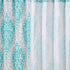 Comfort Spaces Coco Bathroom Shower Curtain Printed Damask Pattern Modern Cute Microfiber Fabric Bath Curtains, 72"x72", Teal / Grey...