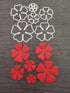 3D Rose Flower Metal Die Cuts,Wedding Flower Leaf Leaves Cutting Dies Cut Stencils for DIY Scrapbooking Album Decorative Embossing Paper Dies for ...