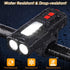 USB Rechargeable Bike Lights Set, 6 Modes Bicycle Front Headlight and Back Taillight, 3000LM Water Resistant Bicycle Lights Front and Rear for Nig...