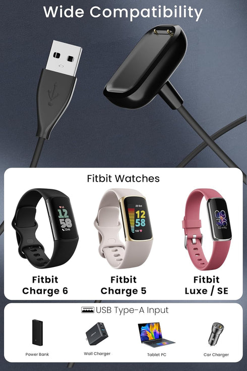 Charger for Fitbit Charge 5,Charge 6,Luxe Fitness & Wellness Tracker Charging Cable.......