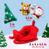 KIDS PREFERRED Christmas Rudolph The Red-Nosed Reindeer Finger Puppet Playset with Sleigh, 5 Pieces, Christmas Stuffed Animal Plush Toys, Finger H...