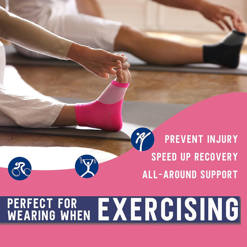 Compression Socks for Women & Men Open Toe (3 Pairs), Ankle Brace Compression Sleeve with Neuropathy, Foot Compression sleeve for Swelling, Pain &...