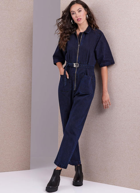 Vogue Misses' Loose Fit Jumpsuit Sewing Pattern Packet, Sizes L-XL-XXL, Multicolor...