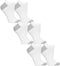 Fruit of the Loom Women's 6 Pair Pack Core Socks, White, 4-10...