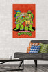 Nickelodeon Teenage Mutant Ninja Turtles - Pizza Wall Poster, 34L" x 22.4W", Premium Poster & Mount Bundle...