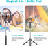 Selfie Stick, Extendable Selfie Stick Tripod with Wireless Remote & Phone Holder, Portable Phone Tripod for Group Selfie/Live Streaming/Video Reco...