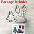 LILIAO Christmas Cookie Cutter Set, 4-pc, Pickup Truck with Christmas Tree, Christmas Tree, Light Bulb and Christmas Ornament Biscuit Fondant Cutt...