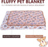 Pet Blanket Soft Fluffy Fleece Pet Mat Doggy Flannel Blanket Dog Cat Cute Paw Print Pet Blankets Pink Paw Medium(30''*20'')...