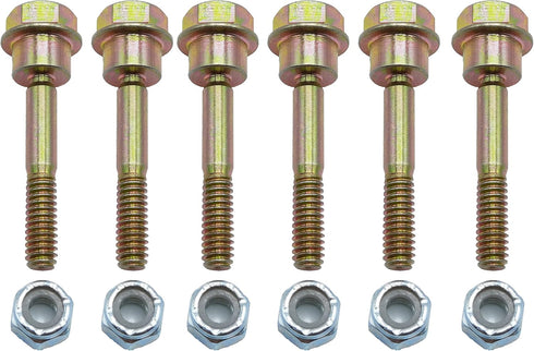 575938801 Set of 6 Shear Bolts and Hex Nuts fits Poulan Pro Snow Blower...
