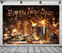 BELECO 5x3ft Fabric Happy New Year Backdrop 2025 New Years Eve Backdrops New Year Party Decorations Banner Lucky Horseshoe Champagne Fireworks Bok...