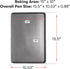 Cooking Light Heavy Duty Nonstick Bakeware Carbon Steel Baking Sheet or Cookie Sheet with Quick Release Coating, Manufactured without PFOA, Dishwa...