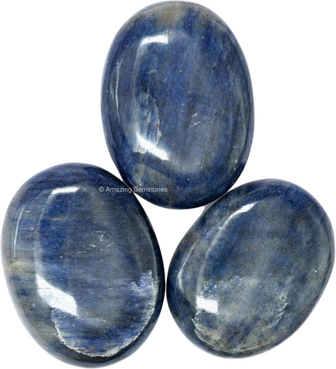 Amazing Gemstone Blue Aventurine Crystals and Healing Stones - Large Palm Stone Crystals Piedra - Crystal for Good Luck, Positive Energy, Meditati...