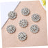 EXCEART 12 Pcs Rhinestone Buckle Sew-on Clothing Buttons Rhinestone Button Embellishment Bulk Buttons Bridal Rhinestone Applique Silver Rhinestone...