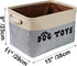 PET ARTIST Non-Customized Dog Toy Storage Basket, Gray, 15"L x 11"W x 9"H...