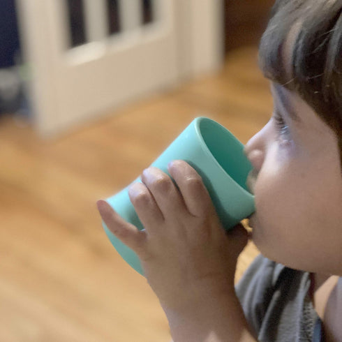 otterlove Silicone Baby & Toddler Training Cup - Pediatric OT Approved - 100% Platinum Pure LFGB Silicone - Unbreakable - Plastic Free - Tiny Cup ...