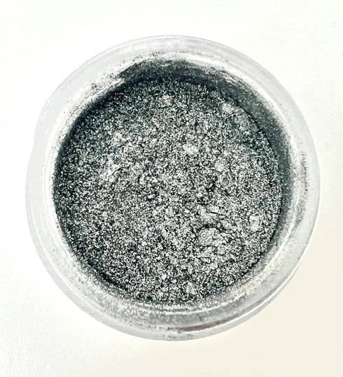 24 Karat Silver Highlighter Luxury Cake Dust, 5 grams for Cakes, Cupcakes, Cookies, Icing, Chocolate Wedding Party Baking Cupcake Cookie Ice Cream...