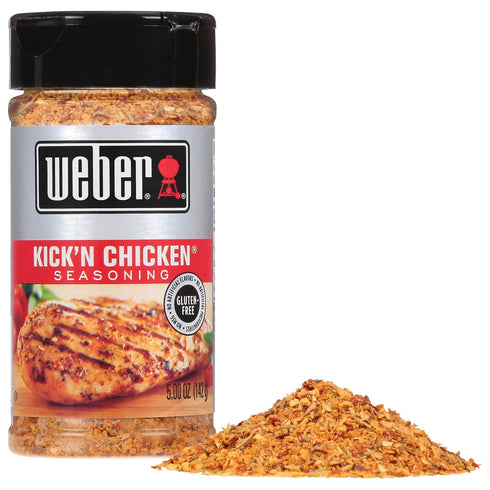 Weber Kick'n Chicken Seasoning, 5 Ounce Shaker (Pack of 6)...