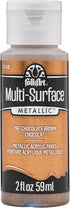 FolkArt multisurface metallic paint, 2 oz, Chocolate Brown...