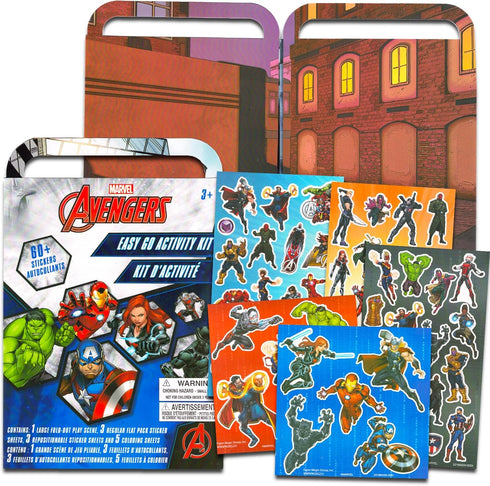 Avengers Matching Game Set - Avengers Party Supplies Bundle with Marvel Avengers: The Crazy Cube Matching Game Set for Kids, Marvel Avenger Sticke...