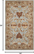 SAFAVIEH Heritage Collection Accent Rug - 2' x 3', Blue & Beige, Handmade Traditional Oriental Wool, Ideal for High Traffic Areas in Entryway, Liv...