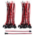 22 AWG JST SM 2 Pin Plug Male and Female Connector Adapter with 135 mm Electrical Cable Wire for LED Light, 20 Pairs...