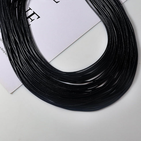 Women Multi Layer Choker Necklace Chunky Wax Line Bib Necklace Statement Jewelry Pendent Handmade Presents...