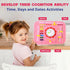 Toddler Busy Board for 1 Year Old + Busy Book for Toddlers 1-3 with 25+ Educational Activities, Airplane Travel Essentials for Kids (Pink)...