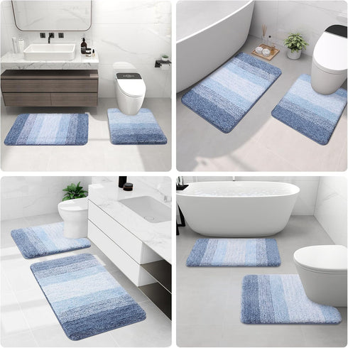 Arotive Bathroom Rugs Bath Mat, Shaggy Soft and Absorbent Microfiber Bath Rugs, Thick Plush Bath Carpet, Non Slip Machine Wash Dry Bath Mats for B...