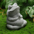 Frog Stone Statue Decor, Yoga Zen Pose Meditation Accessories Cute Figurines Frog Gifts Garden Decor Desk Decorations...