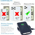 Dockem Luxe M1 Card Case for iPhone 12 Pro Max: Slim Canvas-Style Synthetic Leather Wallet Case with Built-in Metal Plate for Magnetic Mounting an...