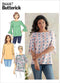 Butterick B6687Y Easy Women's Semi-Fitted Shirt Sewing Patterns, Sizes 4-14, White...
