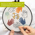 Bucilla Full-Color 6" Stamped Embroidery Kit, Creative Hands, Includes 4-Color Printed Fabric, 6" Hoop, Embroidery Floss, Needle, and Instructions...