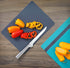 Dexas Heavy Duty Cutting Board Grippmat, Flexible Cutting Boards for Kitchen, Set of 8, Non Slip Plastic Board Cutting Mat 8 by 11 inches, Gray an...