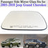 Grand Cherokee Passenger Side Heated Mirror Glass Compatible with 2005-2010 Jeep Grand Cherokee Right Side Mirror Glass with Rear Holder...