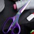 Rust-proof Titanium Coated Stainless Steel Multipurpose 8” Rainbow&Purple Scissors Fabric Textile Dressmaking Craft Office Home Daily Use...